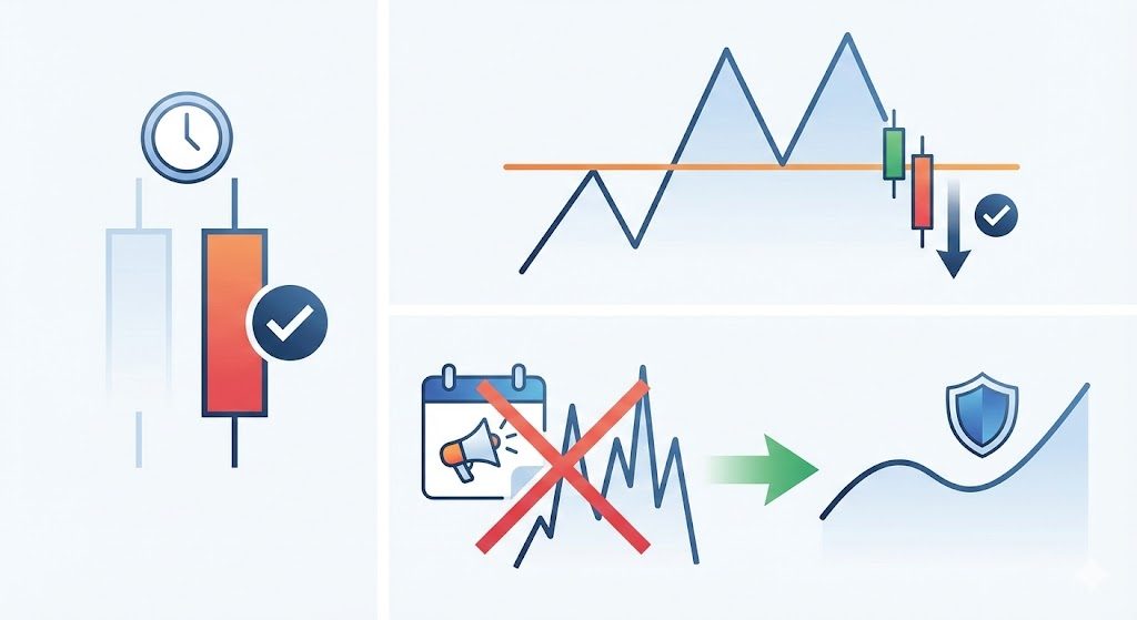 ローソク足天井パターンのダマシを回避するコツ
